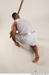 ATILLA KNEELING POSE WITH SPEAR